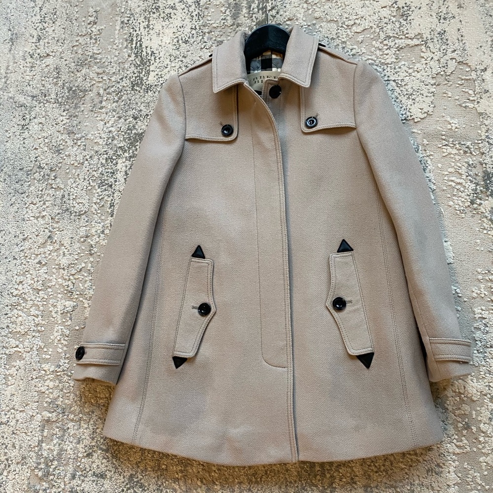 Burberry Brit Women’s Wool Blend Coat Grey